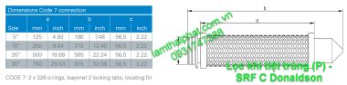 Lọc Khí Tiệt Trùng Donaldson (P)-SRF C | 0931747388