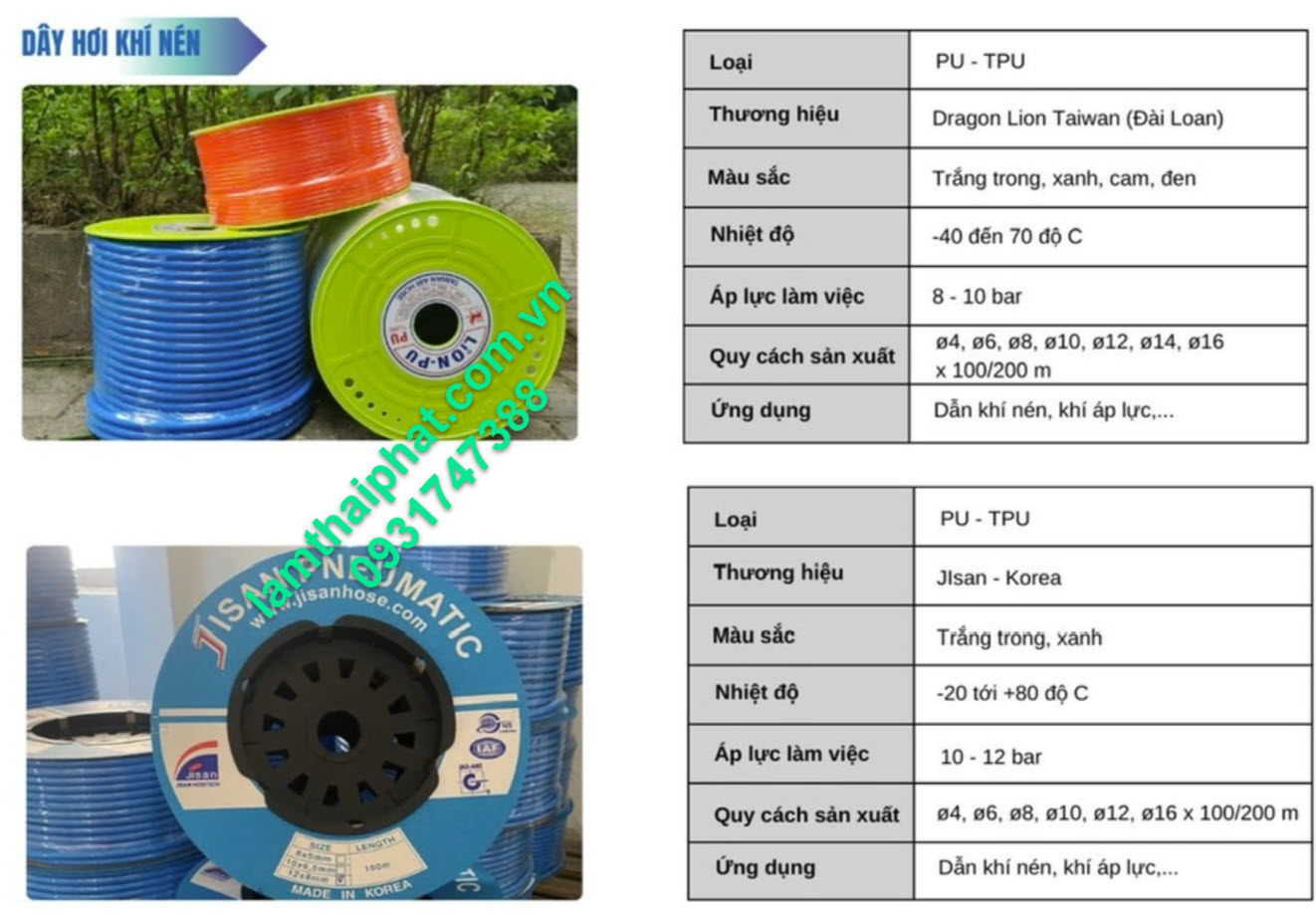 Dây hơi TPU Taiwan