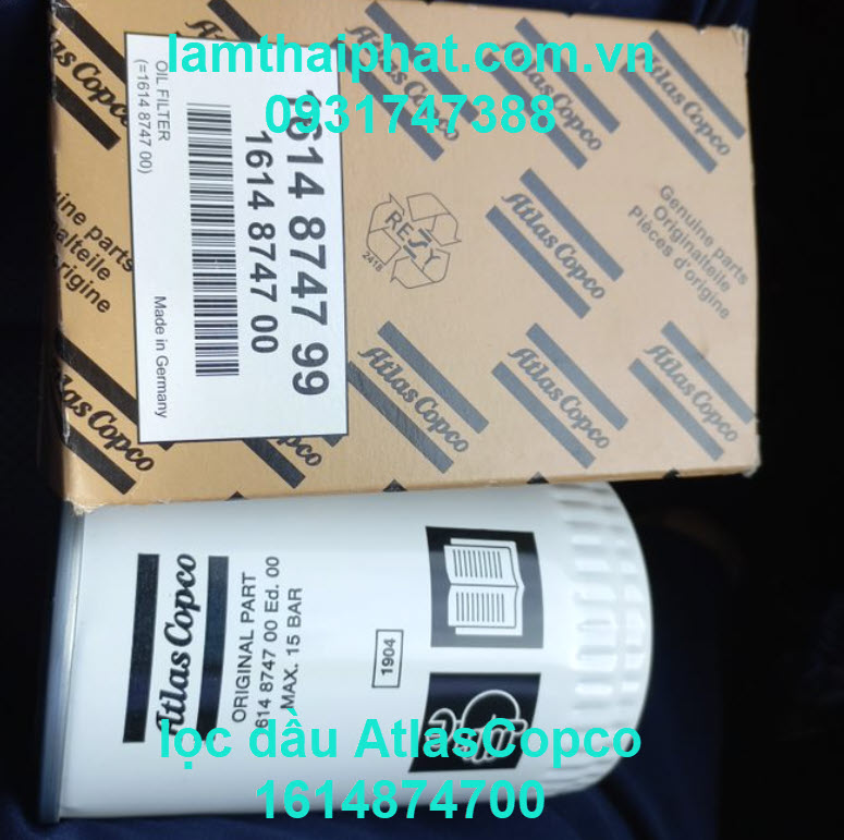 Lọc dầu Atlas Copco 1614874700/1614874799