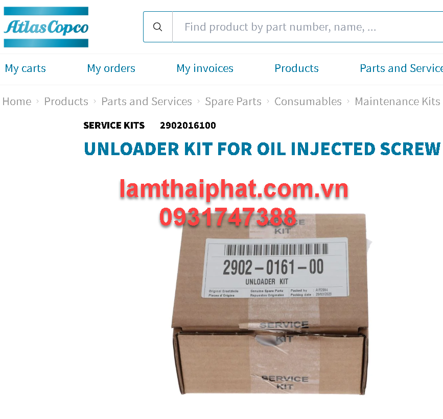 UNLOADER KIT 2902016100 Atlas Copco chính hãng | 0931747388