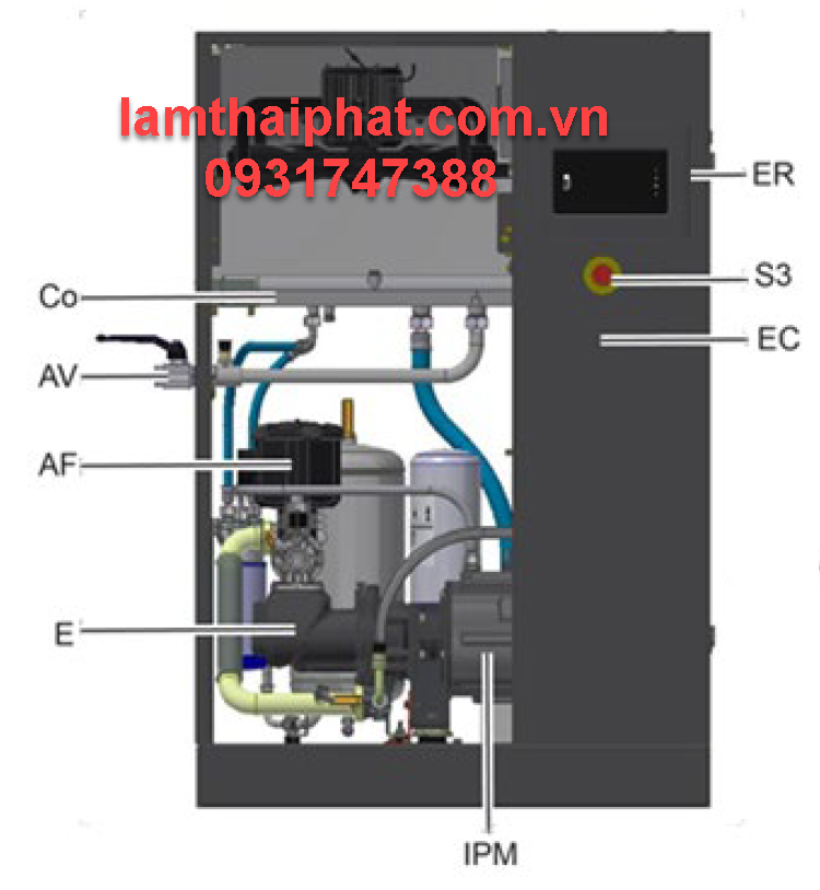 Máy nén khí Atlas copco GA22 VSD IPM