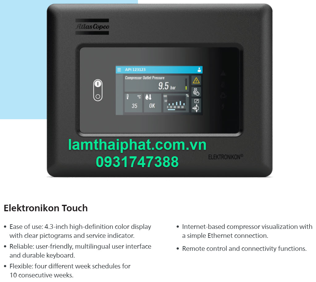 Máy nén khí SF8-22+ _ bộ điều khiển