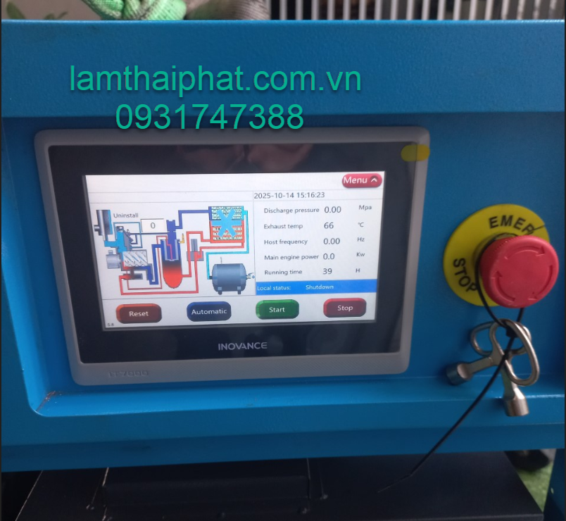Cho thuê máy nén khí 10HP – 8 bar giá rẻ 2025 | 0931747388